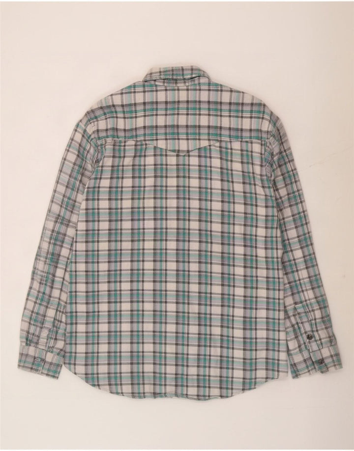 Crew Chemise en flanelle pour homme en coton à grands carreaux verts