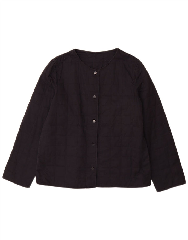 Veste matelassée femme Cos EU 40 coton bleu marine moyen