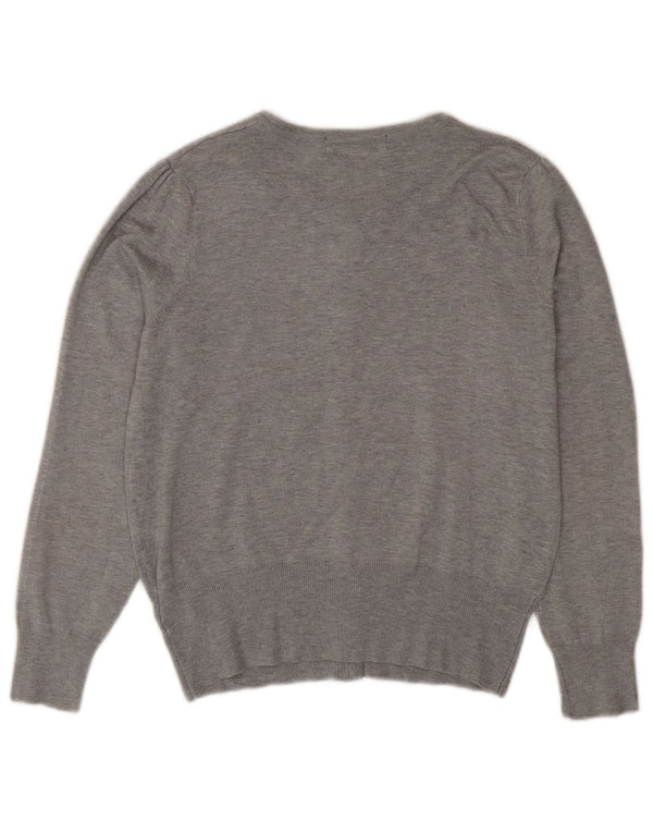 Marks & Spencer Cardigan pour femme en viscose gris moyen UK 42
