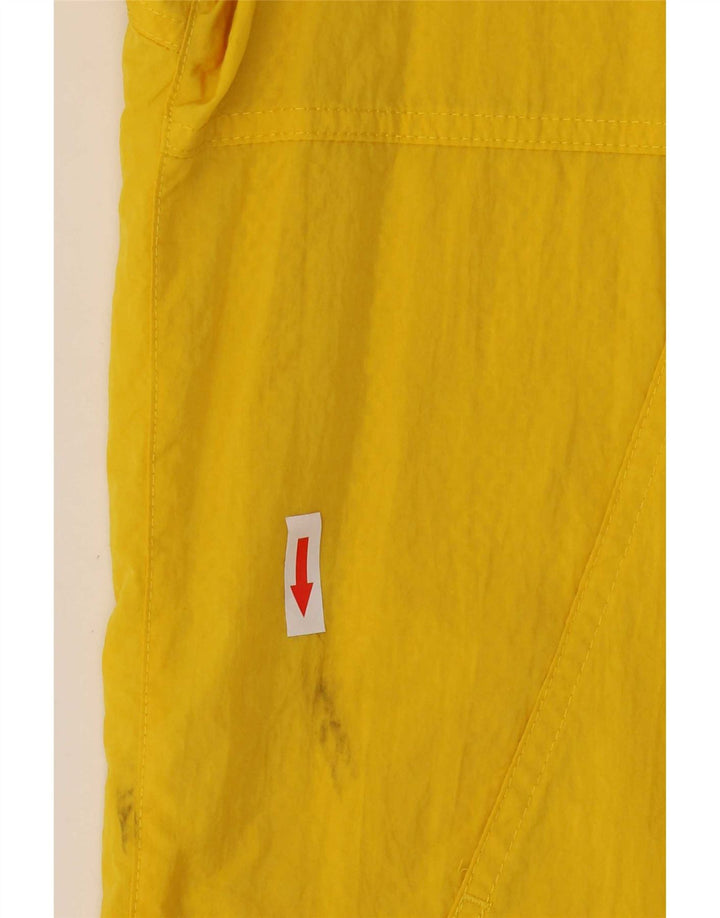 Adidas Veste de pluie à capuche pour homme UK 36 Petit nylon jaune