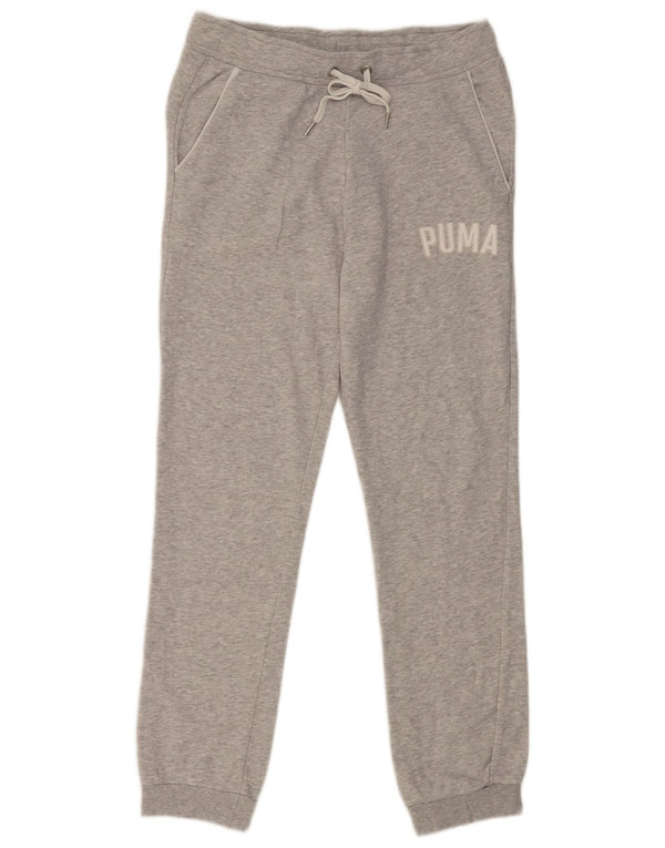 Puma Pantalon de survêtement graphique pour femme, jogging, gris moyen, UK 12, coton