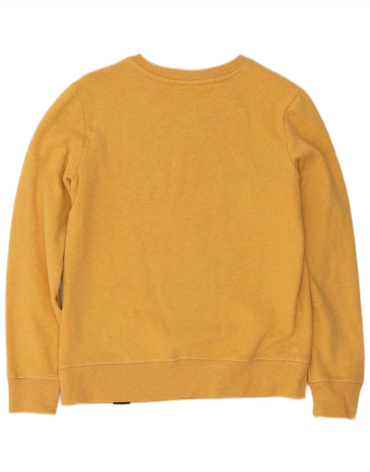 Superdry Pull-over surdimensionné pour femme UK 8 Small Jaune Coton