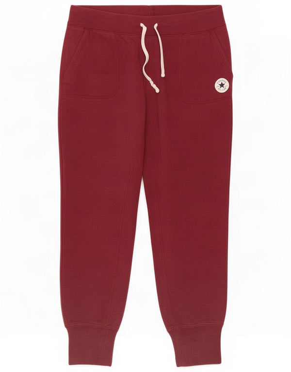 Converse Pantalon de survêtement pour femme Joggers UK 14 Coton bordeaux moyen