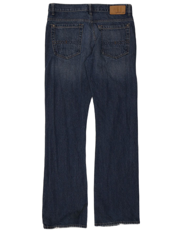 Calvin Klein Jean Bootcut Homme W31 L32 Bleu Coton