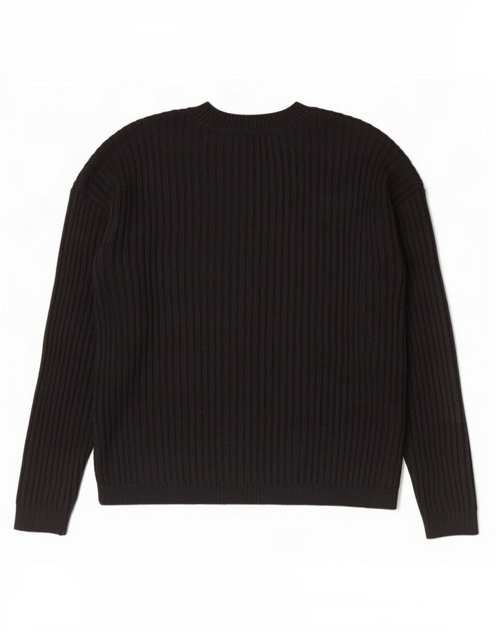 Marks & Spencer Pull à col rond pour femme UK 14 Noir moyen