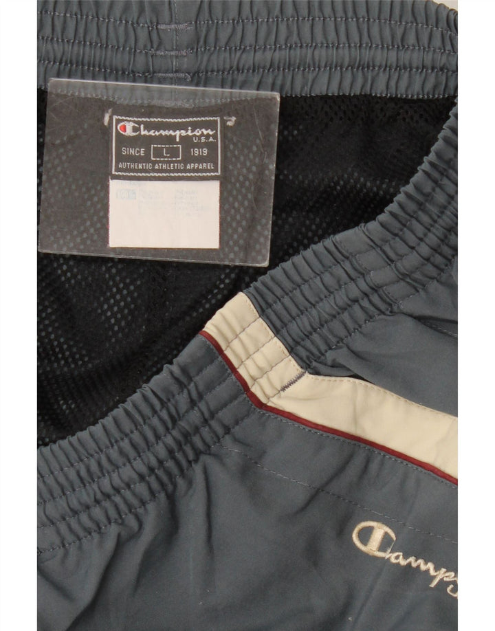 Champion Pantalon De Survêtement Homme Large Gris Polyester