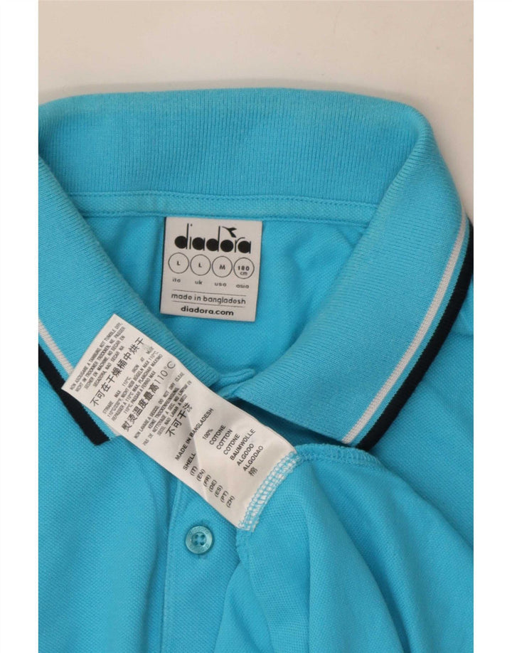 Diadora Polo Homme Grand Bleu Coton