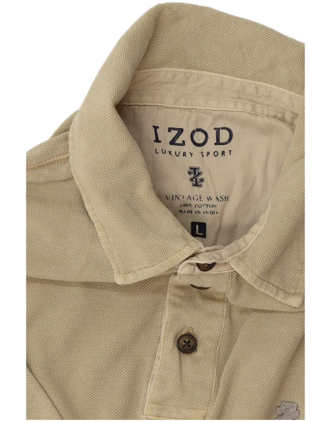 IZOD Polo Homme Grand Coton Beige