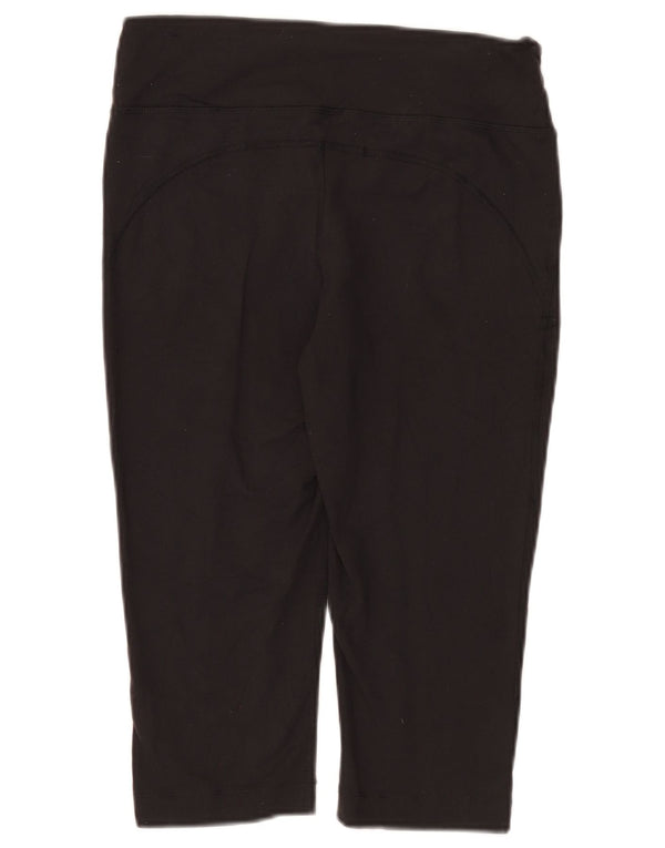 Champion Leggings Capri Femme UK 12 Nylon Noir Moyen