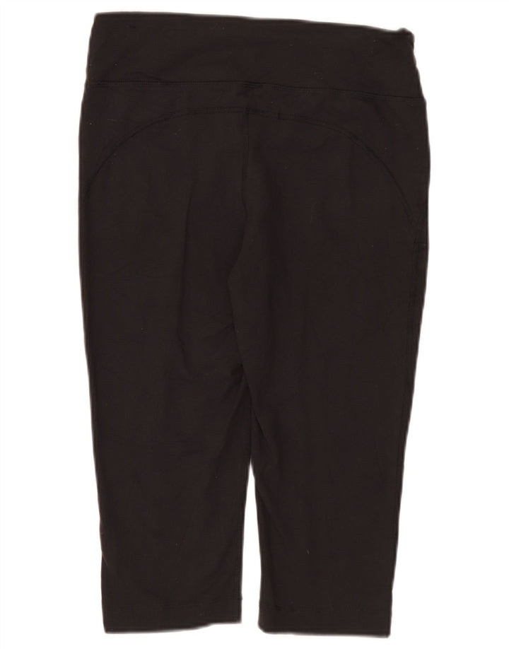 Champion Leggings Capri Femme UK 12 Nylon Noir Moyen