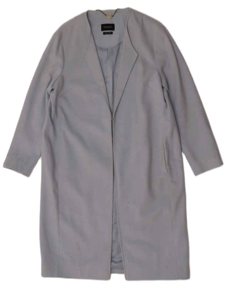 Marks & Spencer Manteau autographe pour femme UK 12 Bleu moyen classique