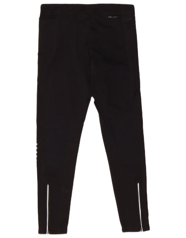 Pantalon de survêtement Nike Dri Fit pour femme UK 14 Noir moyen Polyester