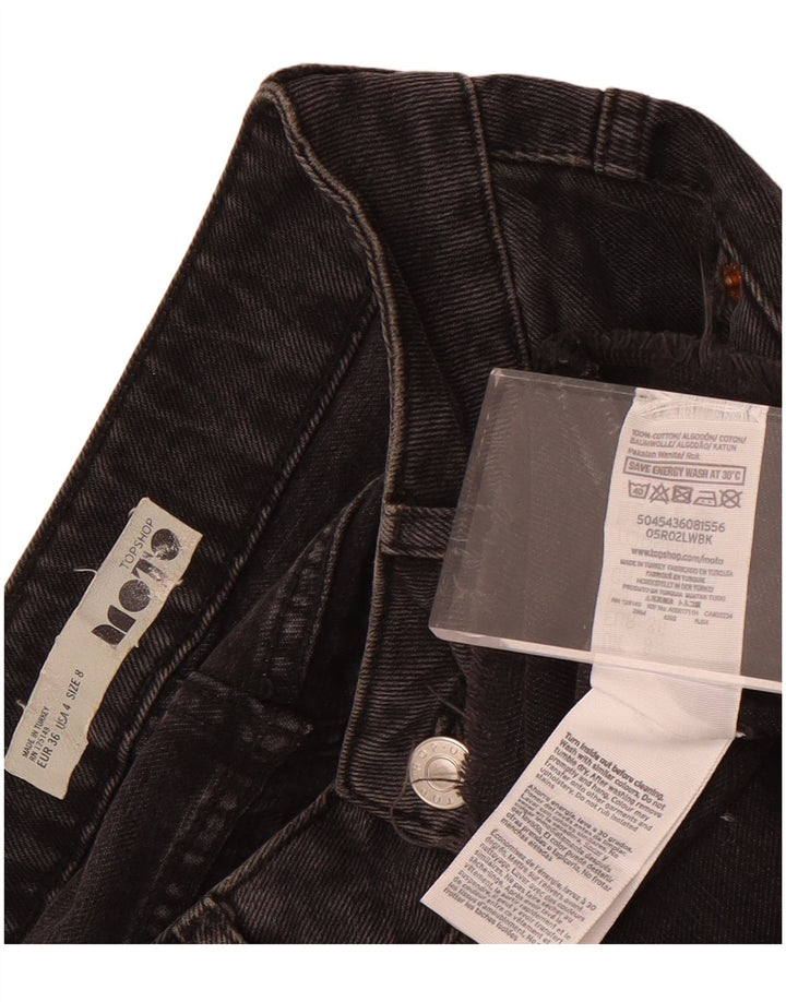 Topshop Jupe en jean pour femme UK 8 Small W26 Coton noir
