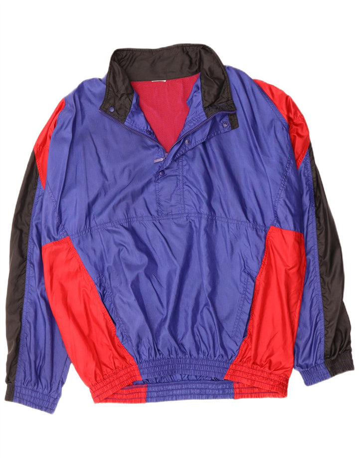 NIKE Veste coupe-vent coupe ample pour homme UK 44 2XL Bleu Colorblock