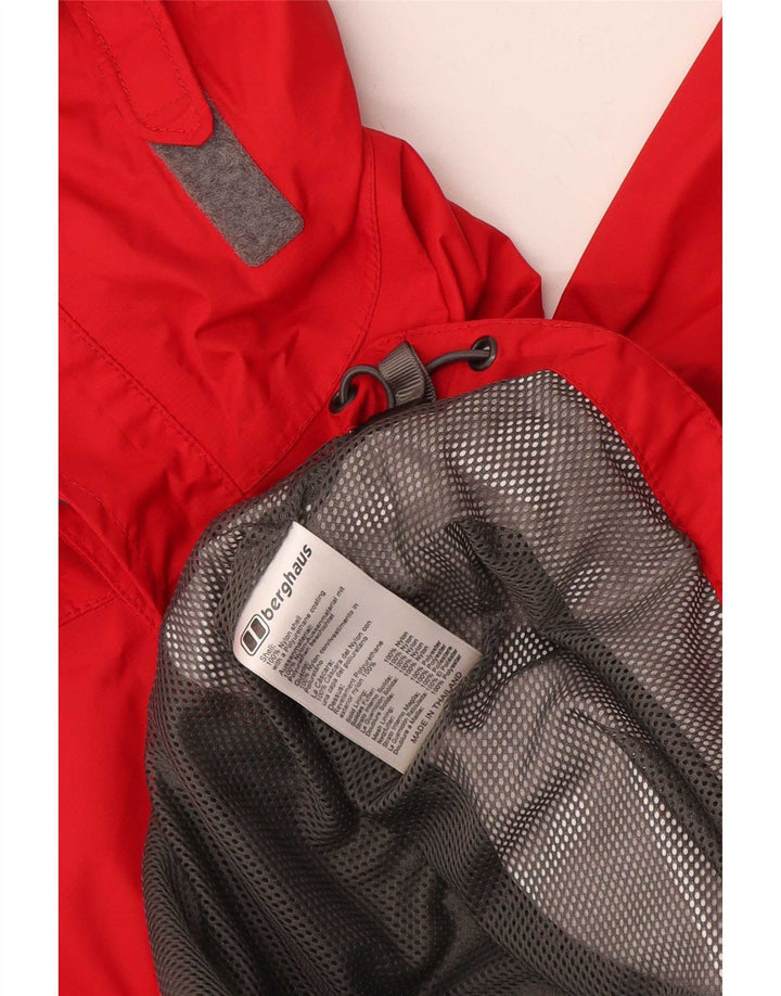 Berghaus Veste de Pluie à Capuche Garçon 12-13 Ans Nylon Rouge