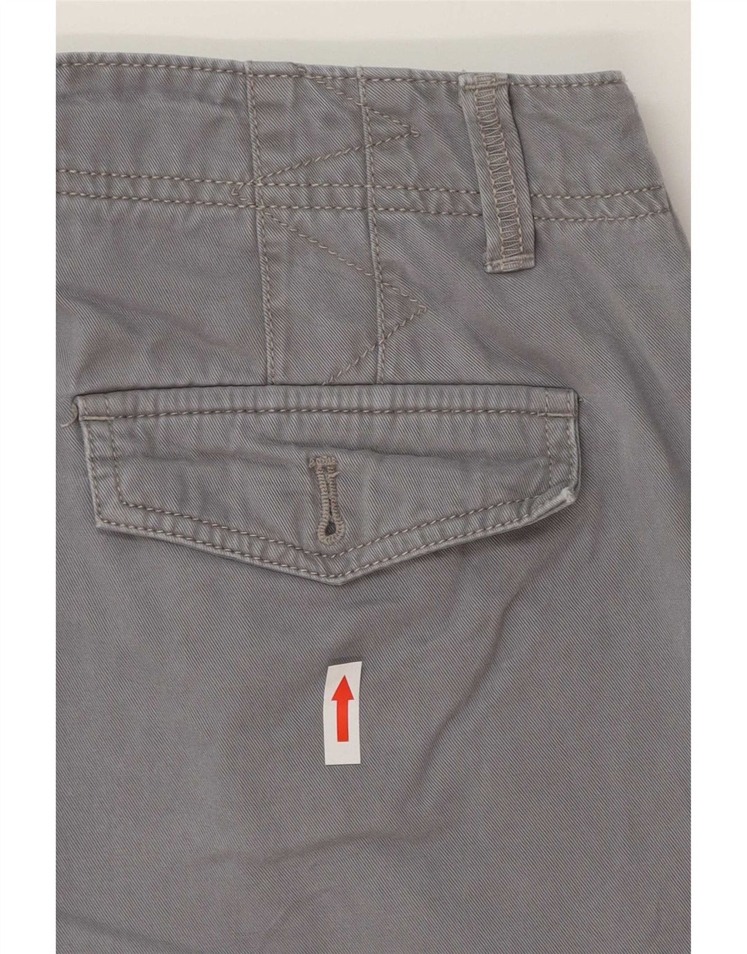 Eddie Bauer Short Chino Femme US 8 Medium W30 Coton Gris