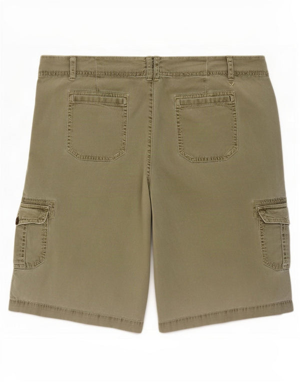American Eagle Outfitters Short cargo extensible pour femme W38 XL en coton kaki