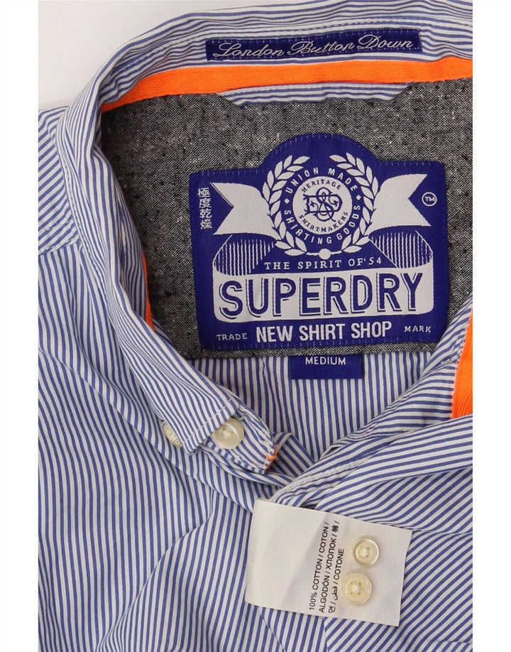 SUPERDRY Chemise Homme Bleu Moyen Fines Rayures Cachemire