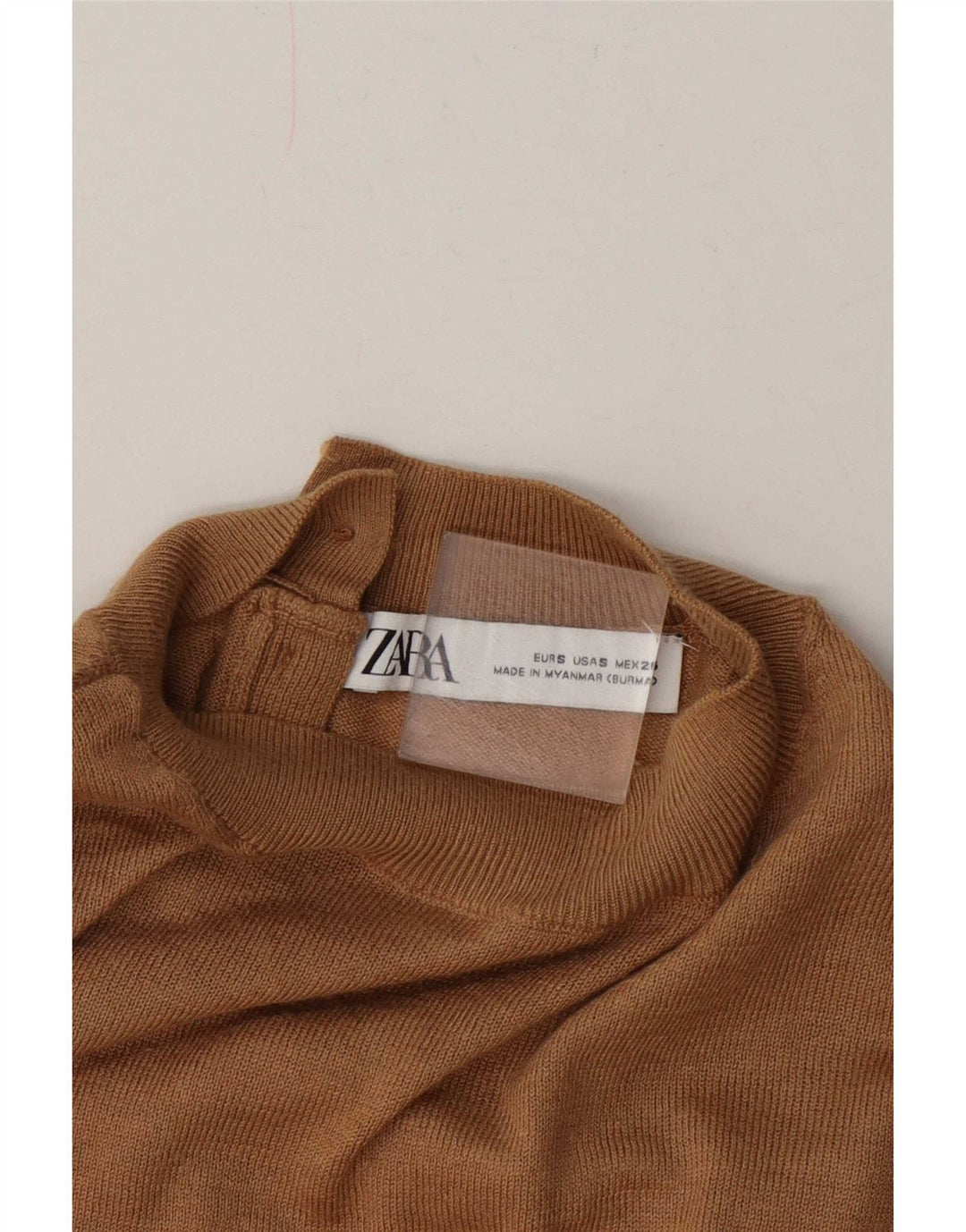Zara Pull col roulé pour femme UK 10 Petit Beige