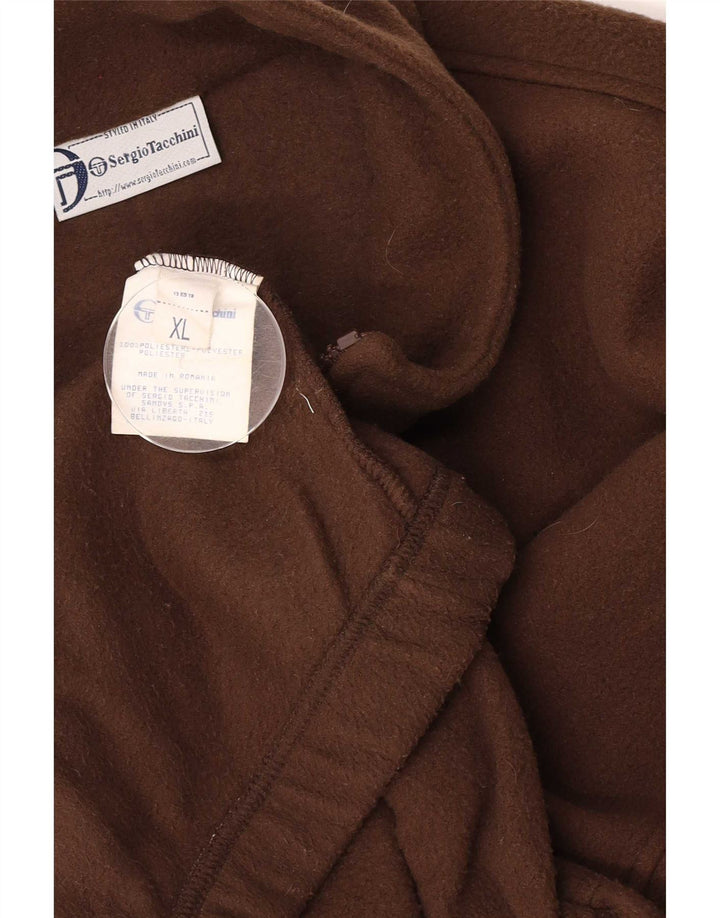 Sergio Tacchini Veste Polaire Homme UK 42 XL Marron Polyester