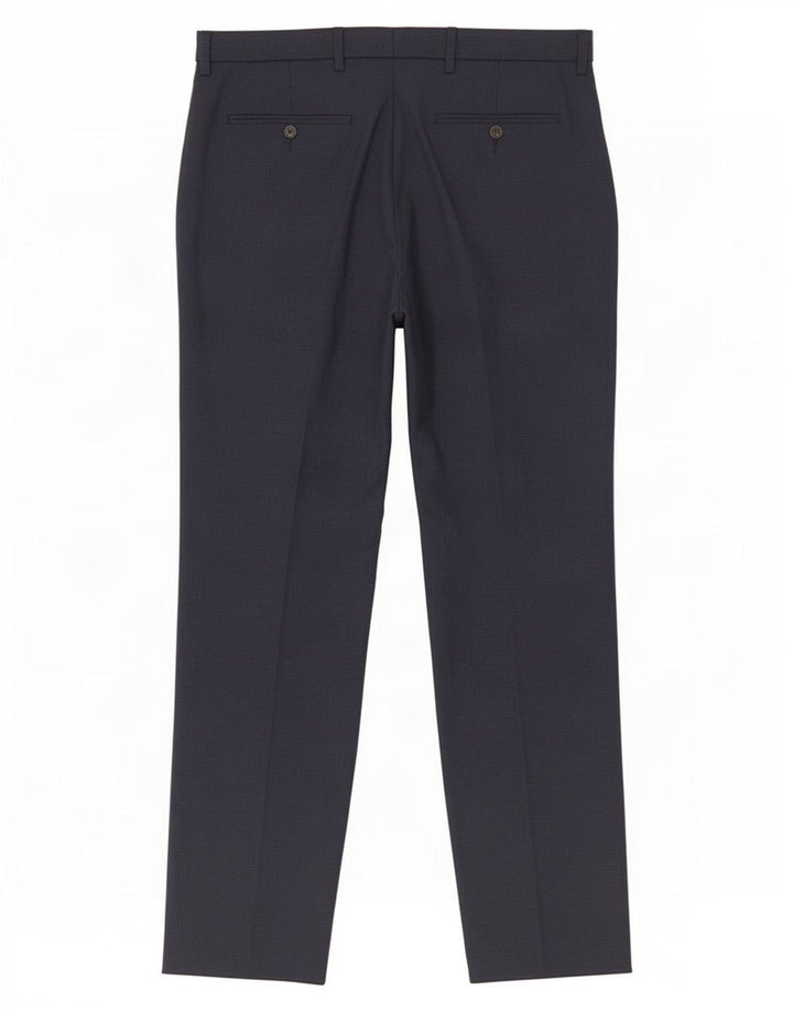 Marks & Spencer Pantalon de costume classique pour homme W34 L30 Bleu marine Polyester