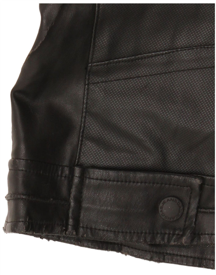 Gas Blouson Bomber Femme IT 52 XL Noir Colorblock Polyester