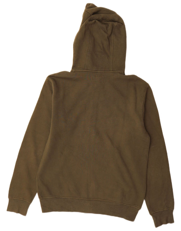 Timberland Sweat à Capuche Regular Fit Zippé Homme Kaki Coton