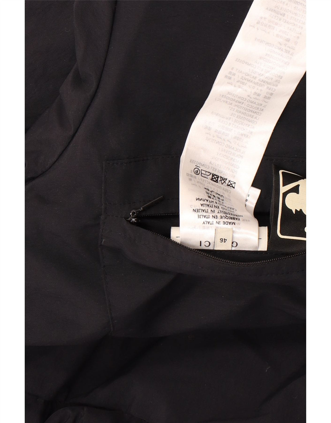 Gucci Manteau matelassé à capuche graphique pour hommes IT 46 Large Noir Polyamide