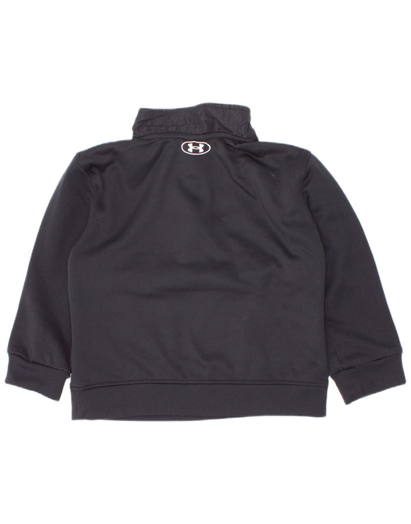 Under Armour Sweat-shirt graphique à col zippé pour garçon 2-3 ans Noir