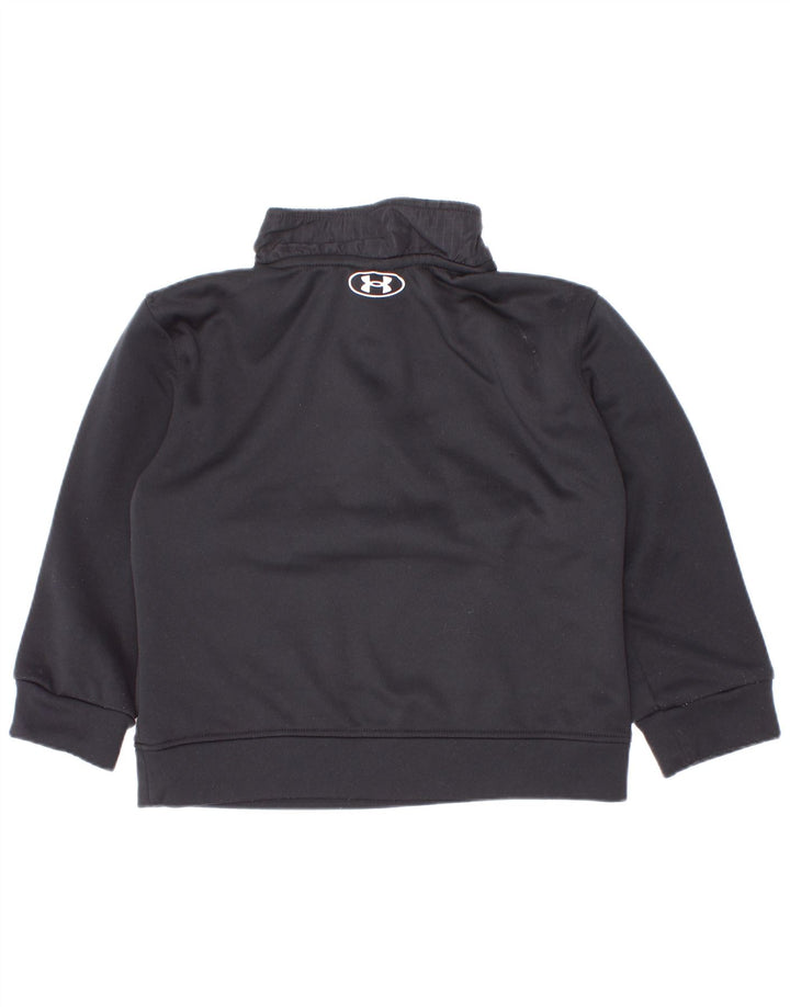 Under Armour Sweat-shirt graphique à col zippé pour garçon 2-3 ans Noir