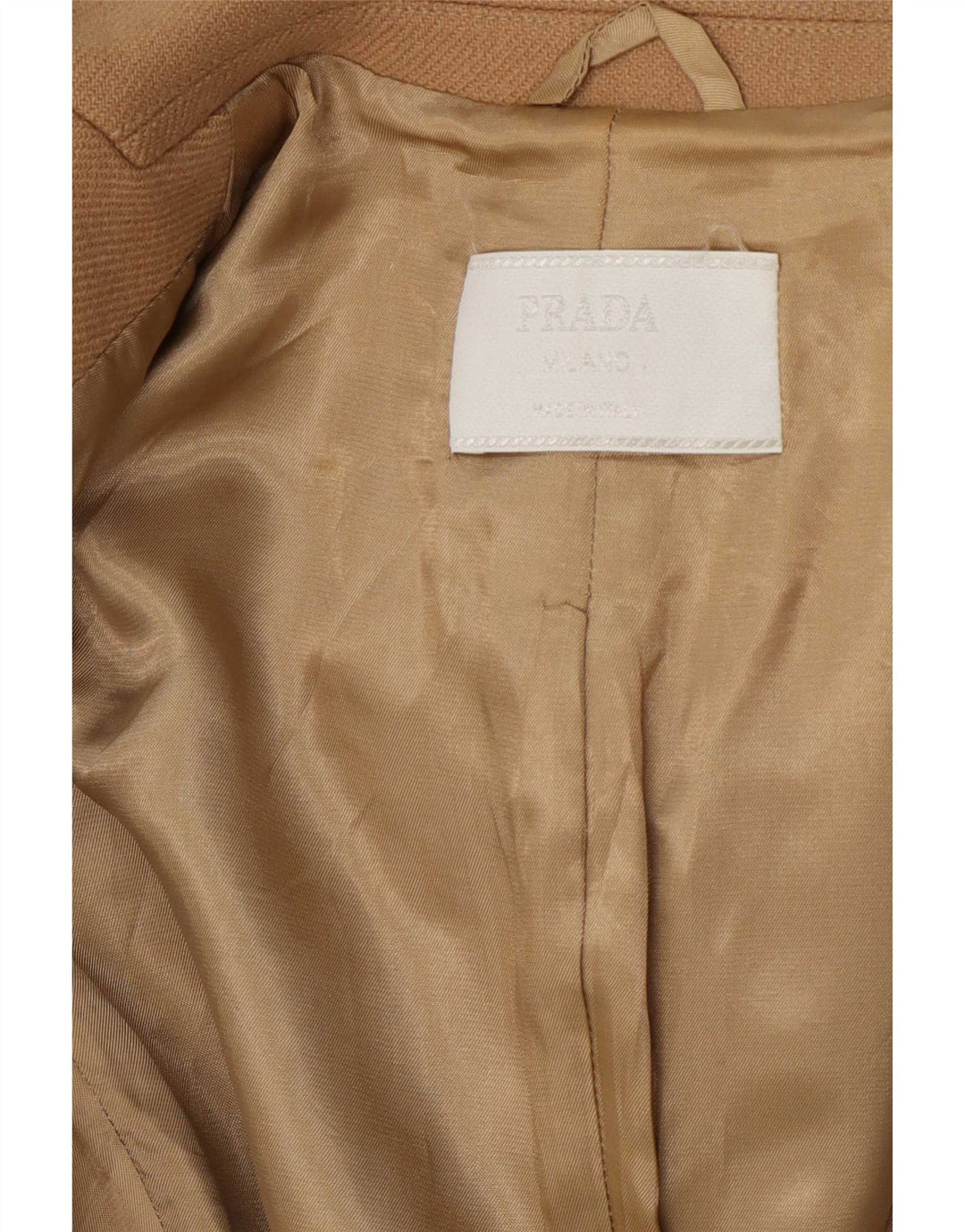 Prada Veste Blazer 3 Boutons Femme IT 38 XS Beige Laine Classique