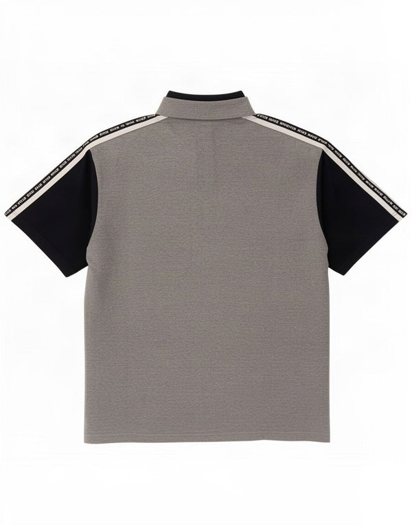 Campagnolo Polo Graphique Homme IT 52 Large Gris Colorblock Coton