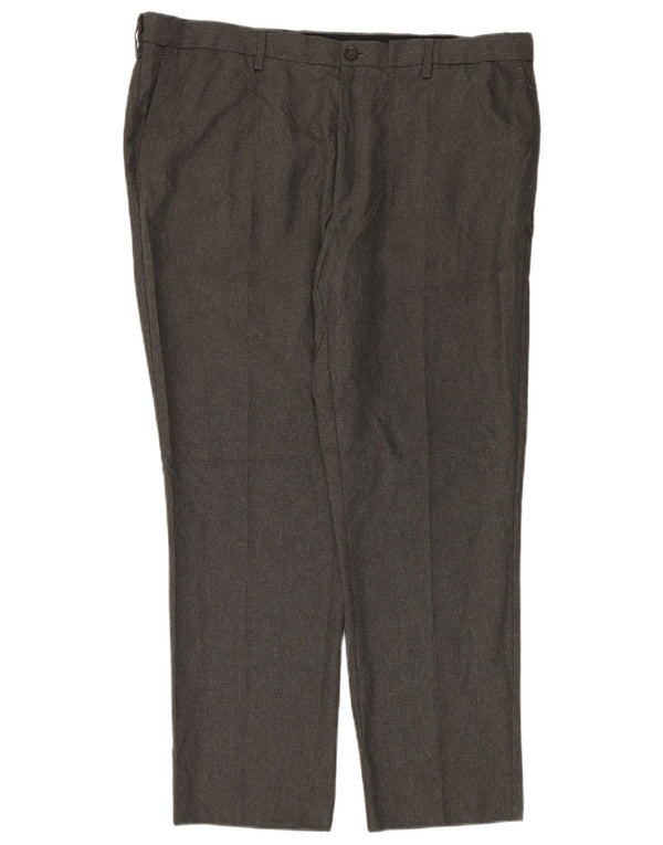 MARKS & SPENCER Pantalon Chino Slim Fit Homme W40 L29 Gris Polyester