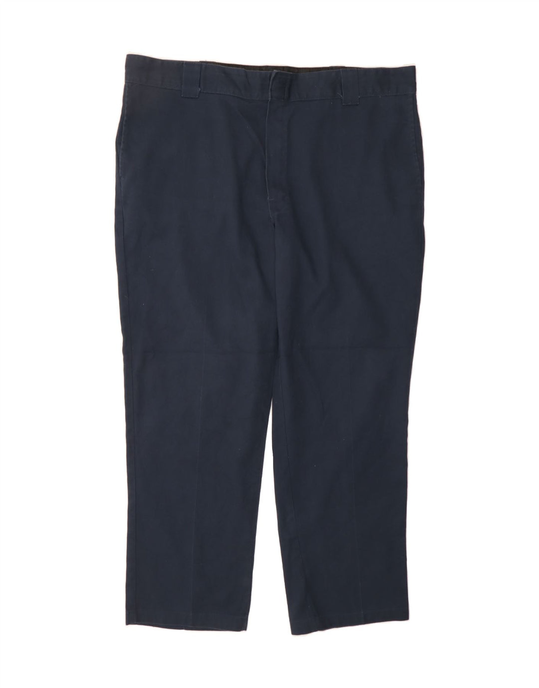 DICKIES Mens Straight Chino Trousers W42 L30 Navy Blue Polyester Vintage Dickies and Second-Hand Dickies from Messina Hembry 