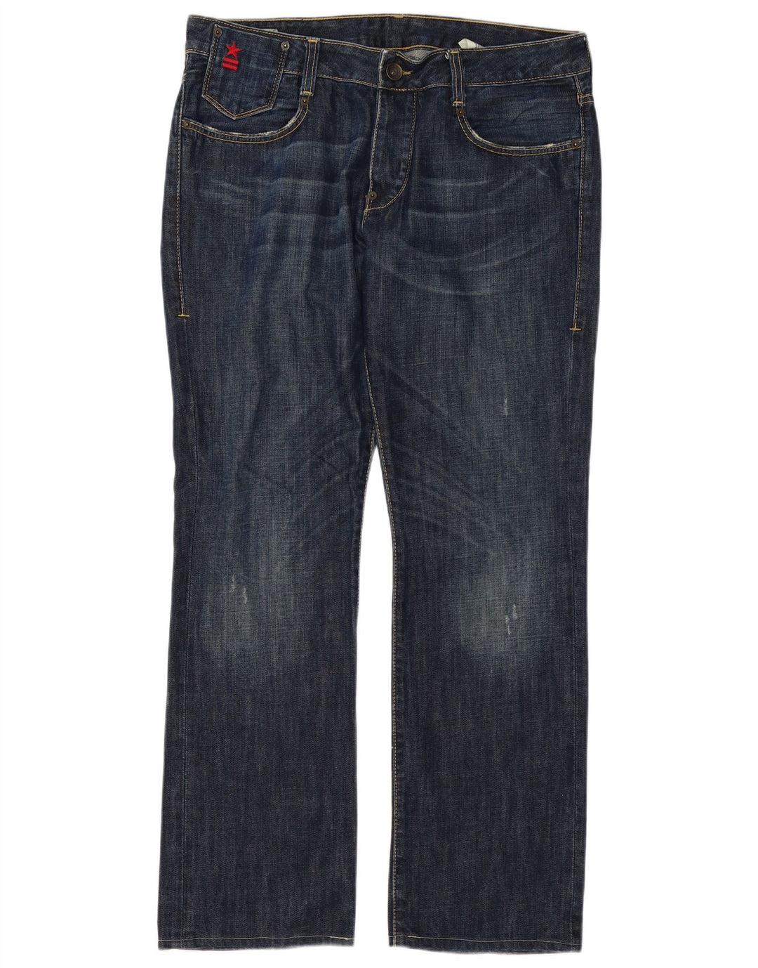 Uniforme Jean droit homme W34 L32 bleu coton
