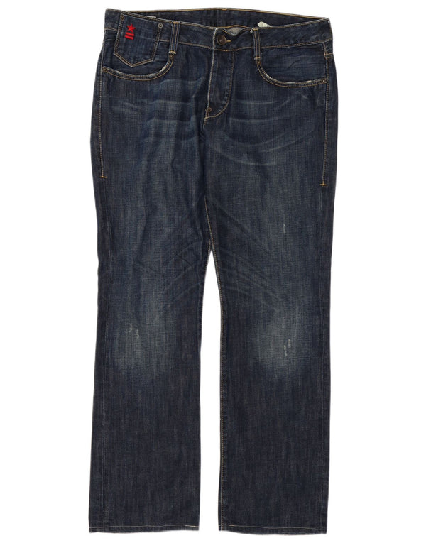 Uniforme Jean droit homme W34 L32 bleu coton