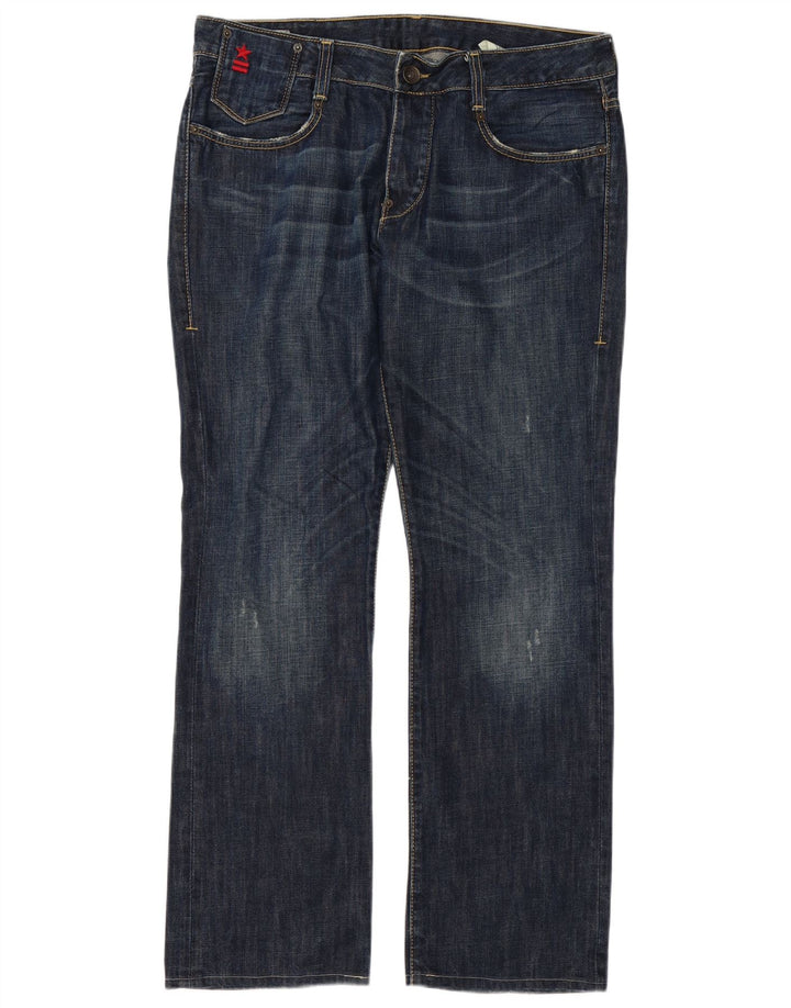Uniforme Jean droit homme W34 L32 bleu coton