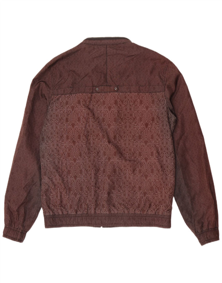 Jack & Jones Veste Bomber Graphique Homme UK 38 Marron Moyen Colourblock