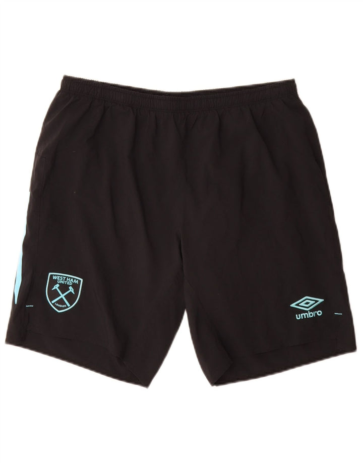 Umbro Short de Sport Homme Noir Moyen Polyester