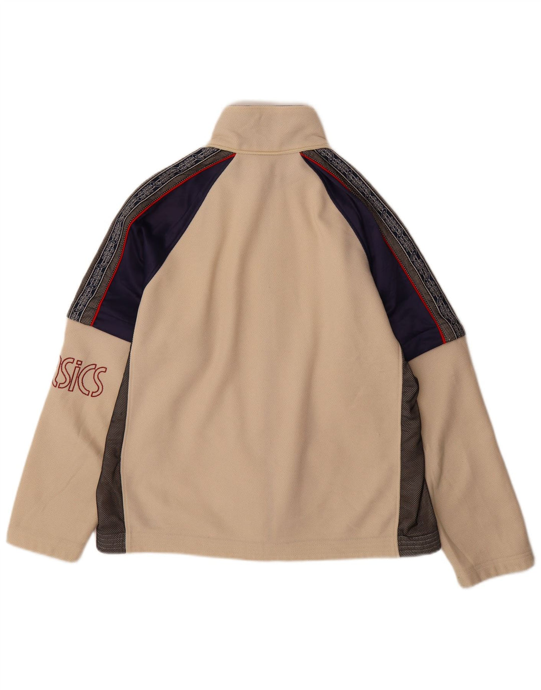 ASICS Veste de Survêtement Graphique Homme Beige Moyen Colourblock