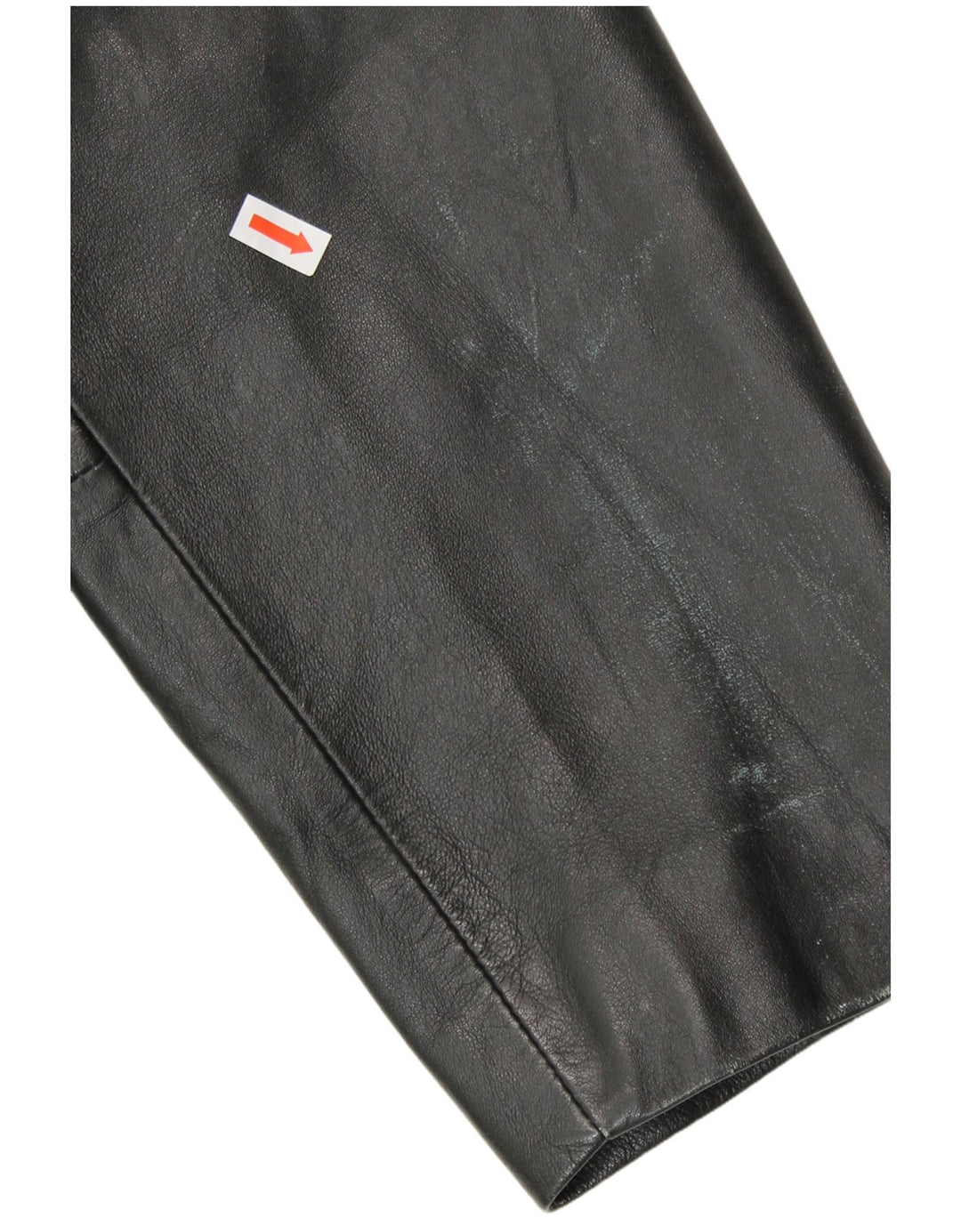 MILAN Manteau en cuir pour femme UK 18 XL Cuir noir