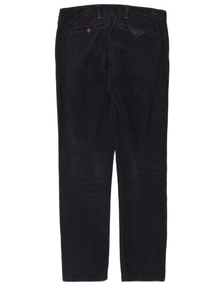 Ted Baker Pantalon Slim En Velours Côtelé Femme W32 L31 Bleu Marine