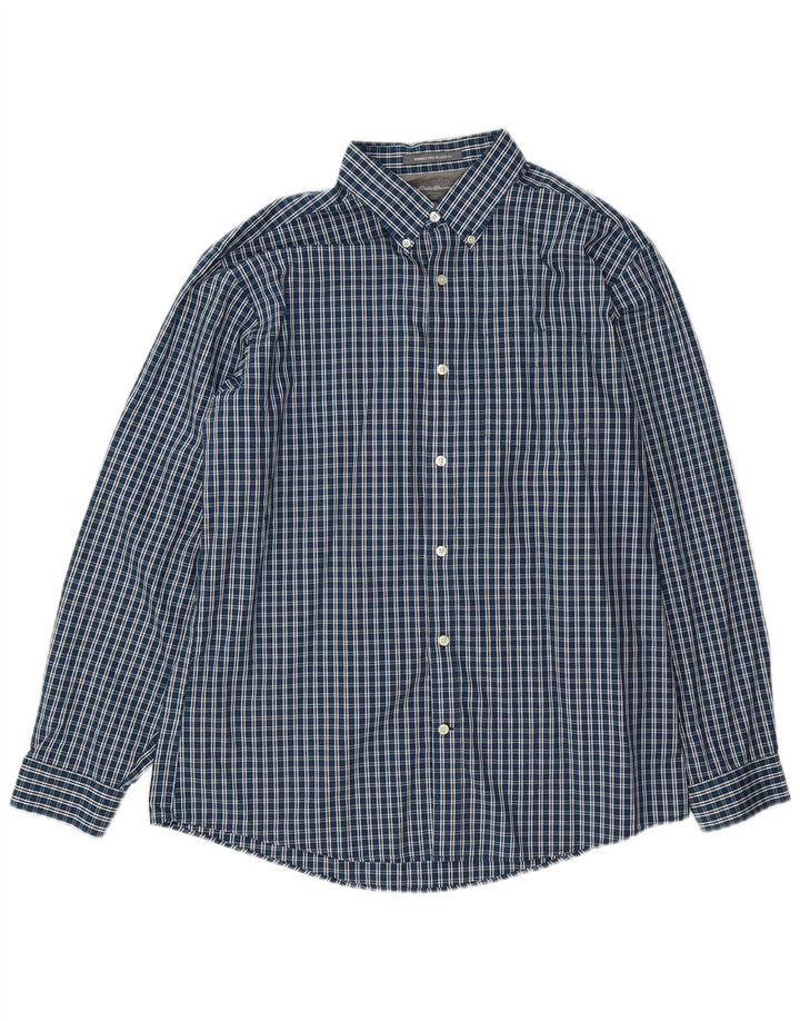 Eddie Bauer Chemise coupe décontractée pour homme en coton bleu marine