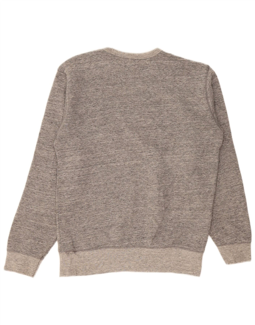Zara Homme Sweatshirt Jumper Petit Gris Moucheté Coton