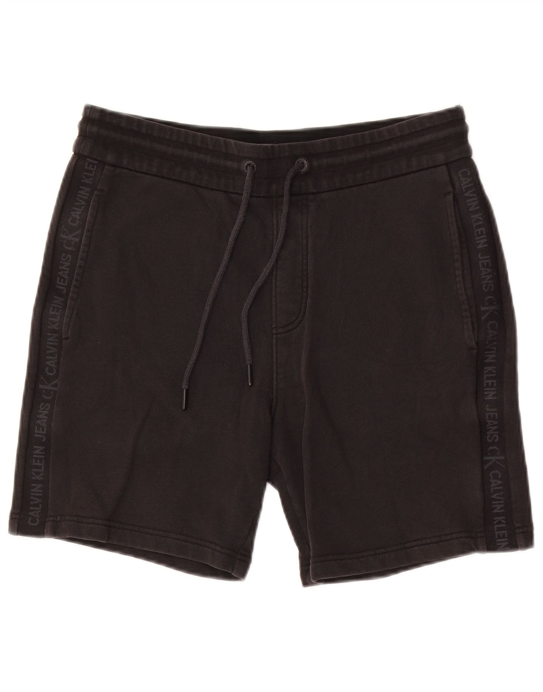 Calvin Klein Short de Sport Graphique Homme Noir Moyen Coton