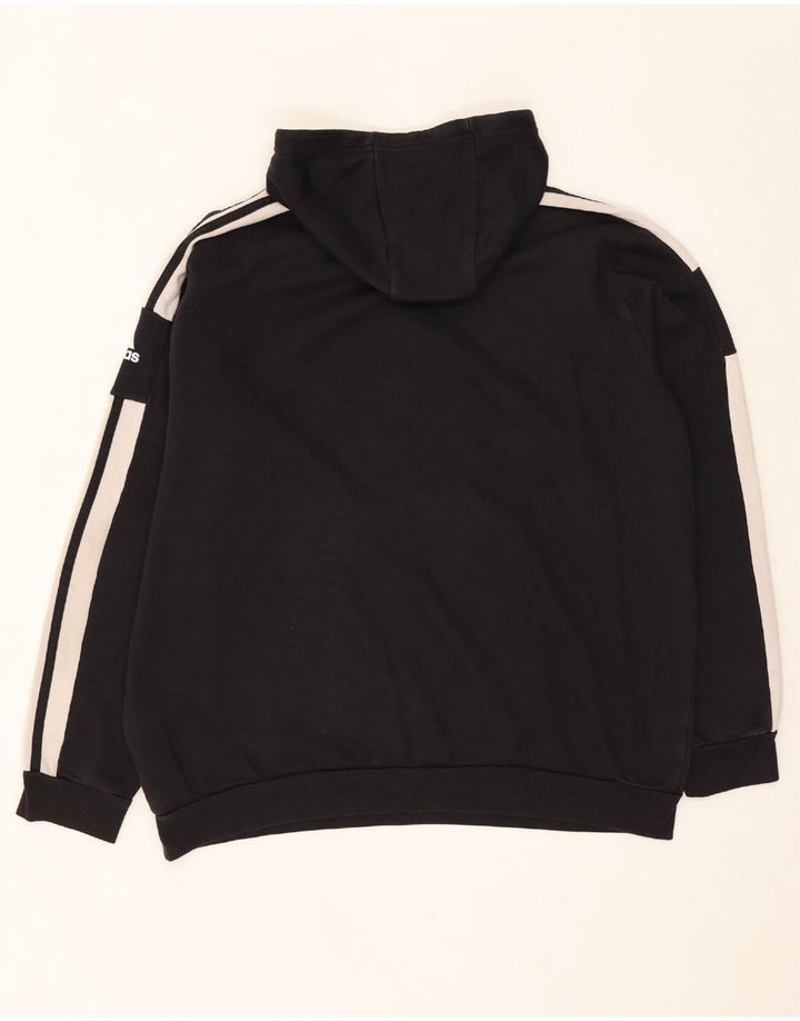 ADIDAS Pull à capuche pour homme XL en coton color block noir