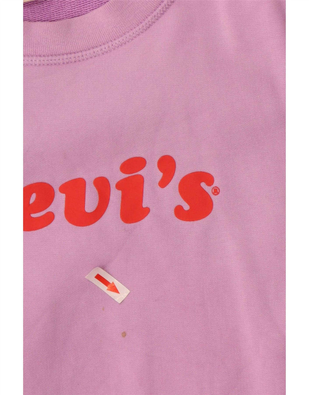 Levi's Sweat-shirt surdimensionné graphique pour femme UK 10 Small Violet Coton