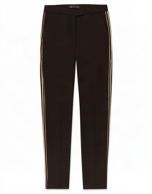 Marks & Spencer Pantalon de costume droit pour femme UK 10 Small W30 L30 Noir