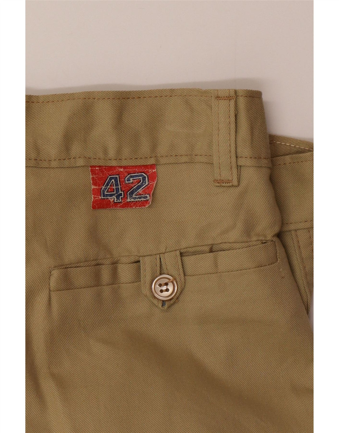 Mash Pantalon Chino Droit Pour Femme IT 42 Medium W26 L37 Kaki
