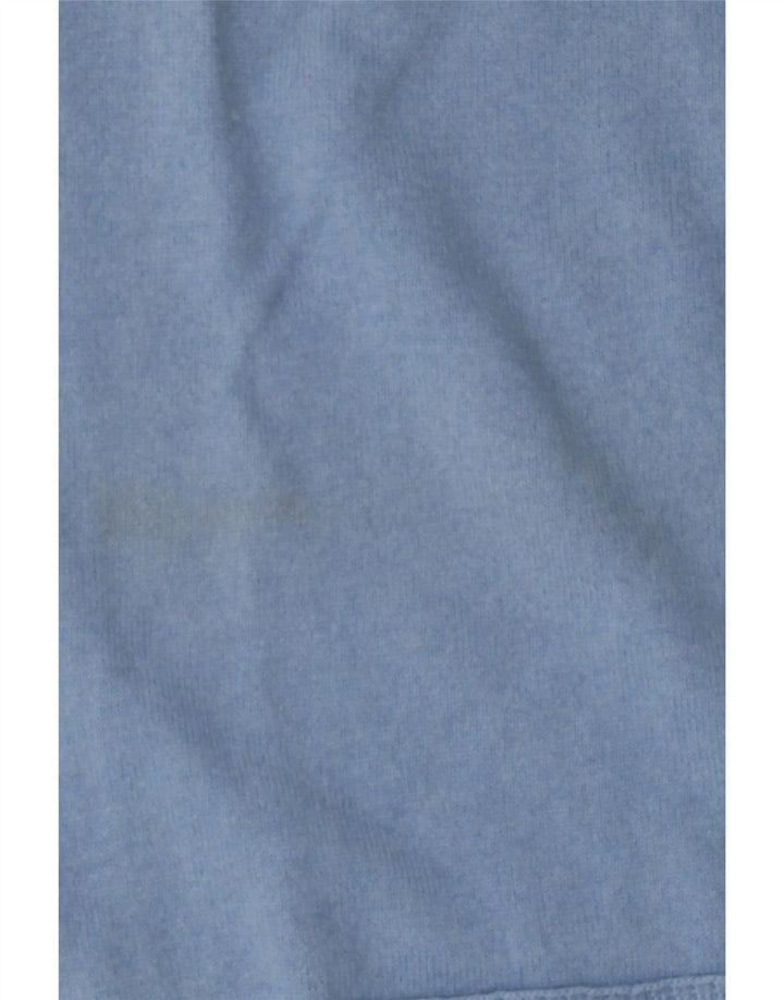 GAS Mens V-Neck Jumper Sweater XL Blue Wool Vintage Gas and Second-Hand Gas from Messina Hembry 